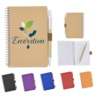 Tacoma Spiral Notebook with Pen - 6" x 4"